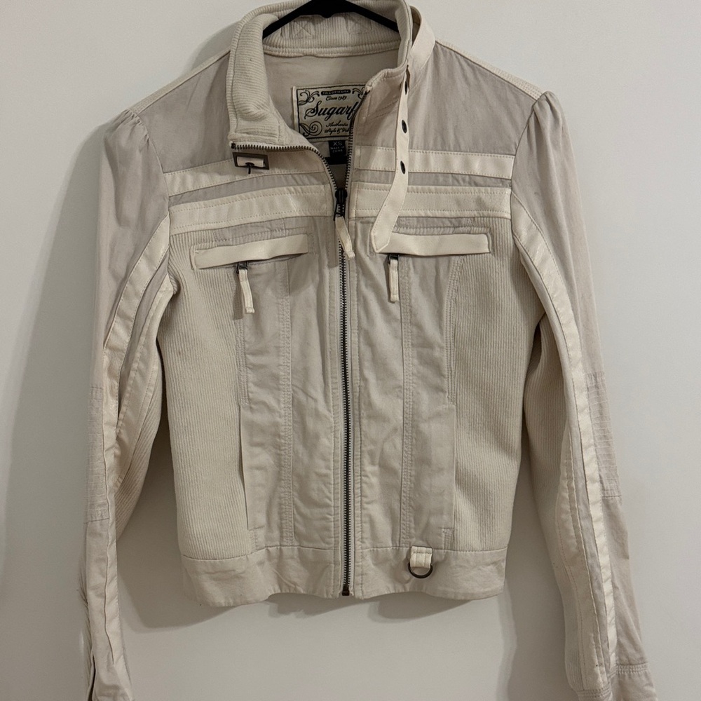 Sugar Women's Cream Bomber Jacket